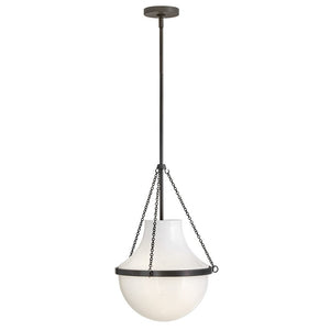 Slate 15" One Light Medium Pendant, Black Oxide