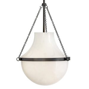 Slate 15" One Light Medium Pendant, Black Oxide