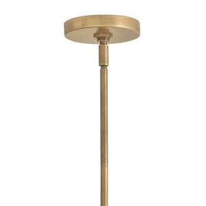 Slate 15" One Light Medium Pendant, Heritage Brass