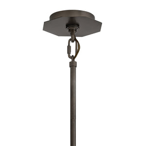 Chime 38" Twelve Lights Medium Convertible Chandelier, Black Oxide