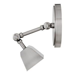 Relic 12" One Light Small Adjustable Accent Light, Polished Antique Nickel