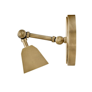Relic 20" Two Lights Medium Adjustable Accent Light, Heritage Brass