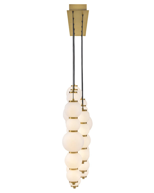 Trigo 52" Large Multi Light Linear, Lacquered Brass