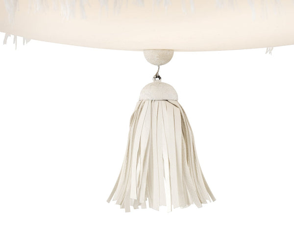 Baya 18" Four Lights Medium Semi-Flush Mount, Textured Plaster