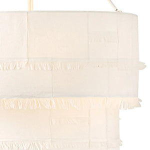 Baya 30" Nine Lights Medium Drum Chandelier, Textured Plaster