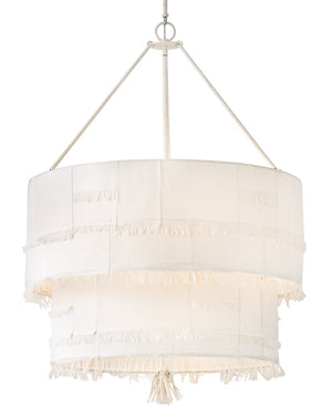 Baya 30" Nine Lights Medium Drum Chandelier, Textured Plaster
