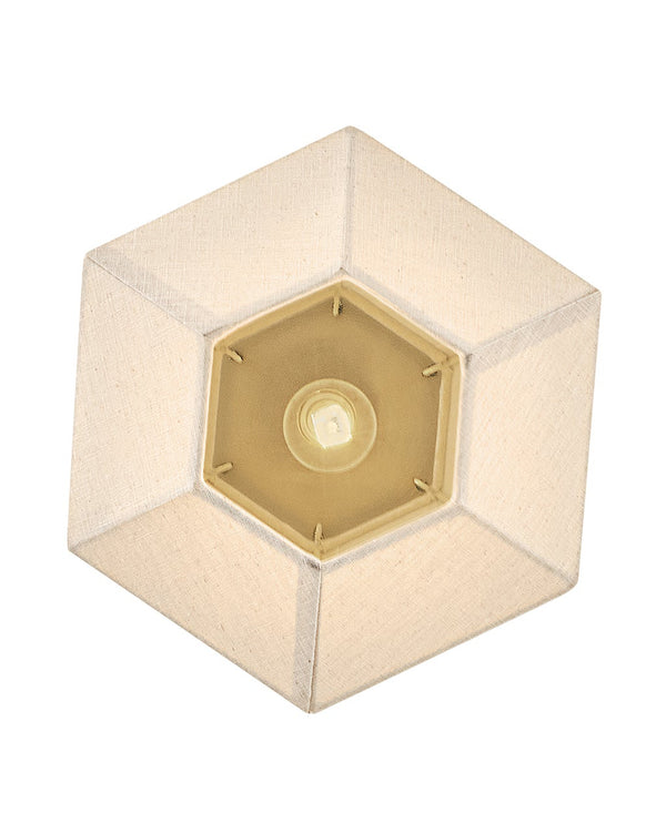 Lyla 15" One Light Medium Semi-Flush Mount, Lacquered Brass