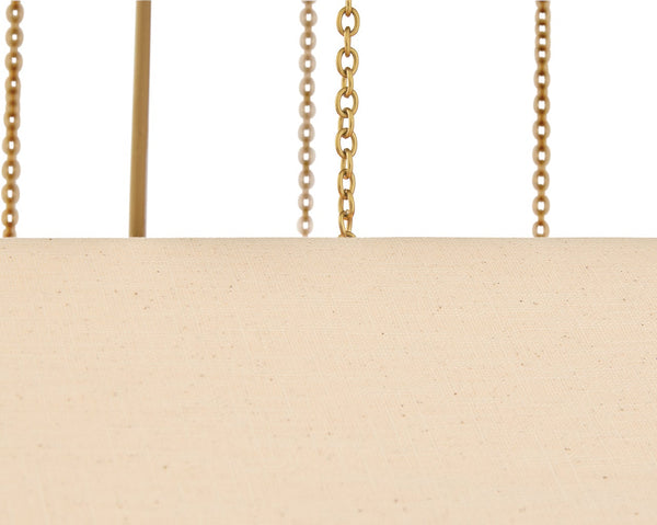 Lyla 24" Four Lights Medium Convertible Chandelier, Lacquered Brass