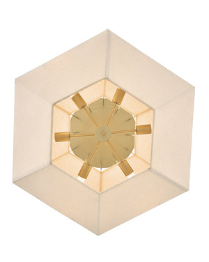 Lyla 32" Six Lights Medium Convertible Chandelier, Lacquered Brass