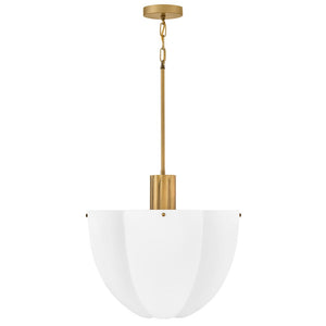 Flare 18" Eight Lights Large Pendant, Heritage Brass