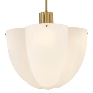 Flare 18" Eight Lights Large Pendant, Heritage Brass