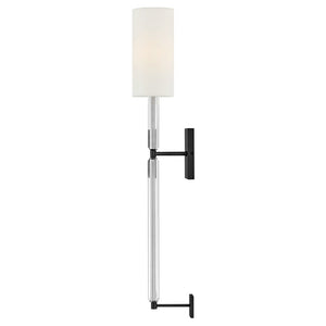 Symphony 5" One Light Large Sconce, Black