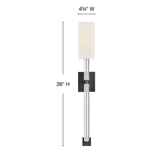 Symphony 5" One Light Large Sconce, Black