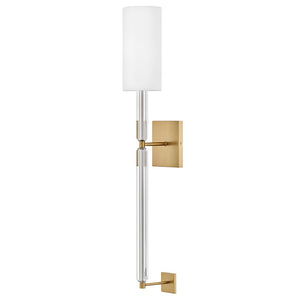 Symphony 5" One Light Large Sconce, Lacquered Brass