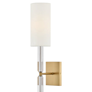 Symphony 5" One Light Large Sconce, Lacquered Brass