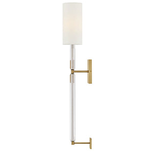 Symphony 5" One Light Large Sconce, Lacquered Brass