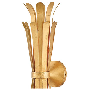 Nadir 6" Two Lights Large Sconce, Distressed Brass