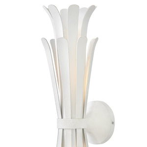 Nadir 6" Two Lights Large Sconce, Textured Plaster