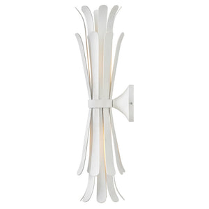 Nadir 6" Two Lights Large Sconce, Textured Plaster
