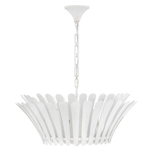 Nadir 25" Three Lights Medium Tapered Chandelier, Textured Plaster