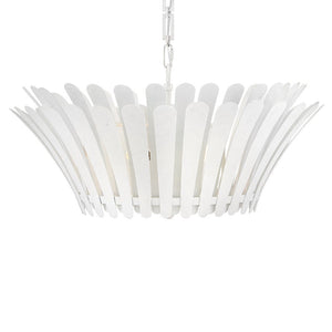 Nadir 25" Three Lights Medium Tapered Chandelier, Textured Plaster