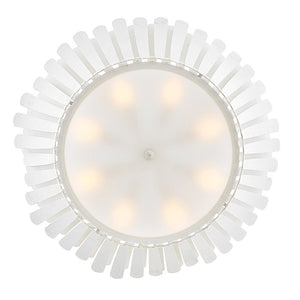 Nadir 34" Eight Lights Medium Tapered Chandelier, Textured Plaster