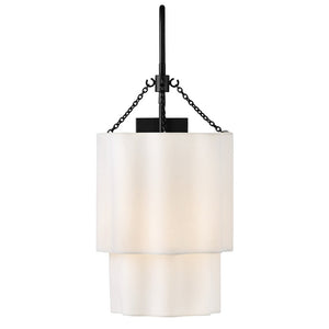 Glimmer 11" One Light Large Sconce, Black