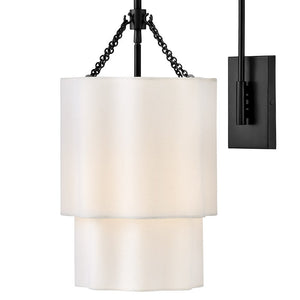 Glimmer 11" One Light Large Sconce, Black