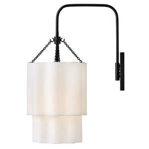 Glimmer 11" One Light Large Sconce, Black