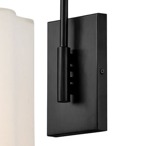 Glimmer 11" One Light Large Sconce, Black