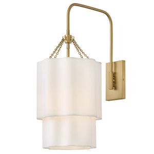 Glimmer 11" One Light Large Sconce, Lacquered Brass