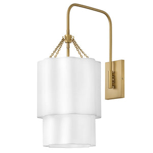 Glimmer 11" One Light Large Sconce, Lacquered Brass