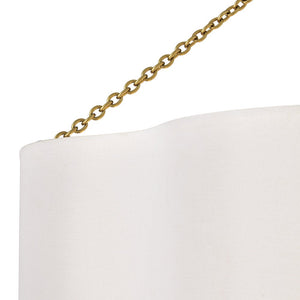 Glimmer 32" Eight Lights Medium Drum Chandelier, Lacquered Brass