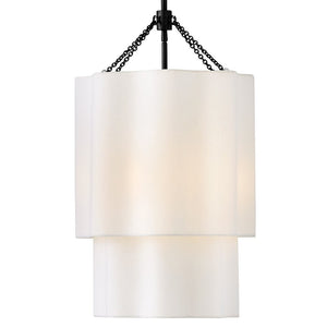 Glimmer 16" Four Lights Large Pendant, Black