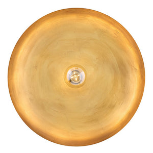 Hush 18" One Light Medium Dome Pendant, Lacquered Brass