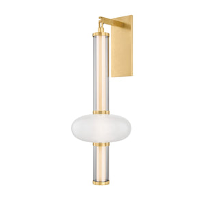 Solelle 10" One Light Wall Sconce, Vintage Brass