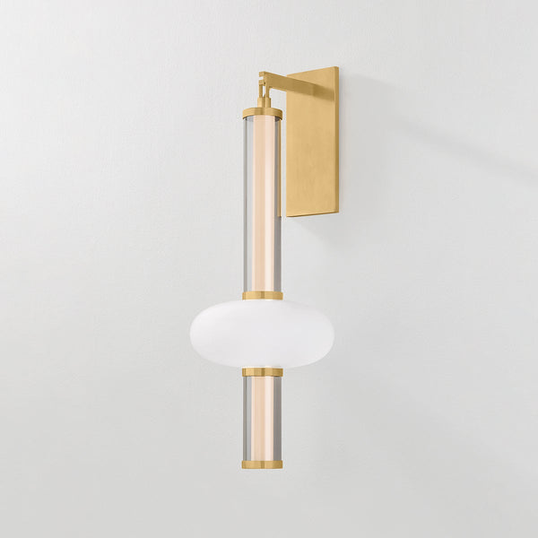 Solelle 10" One Light Wall Sconce, Vintage Brass