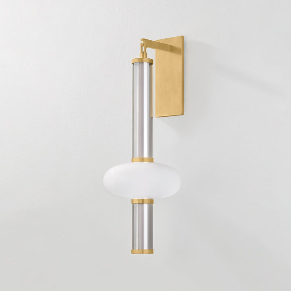 Solelle 10" One Light Wall Sconce, Vintage Brass