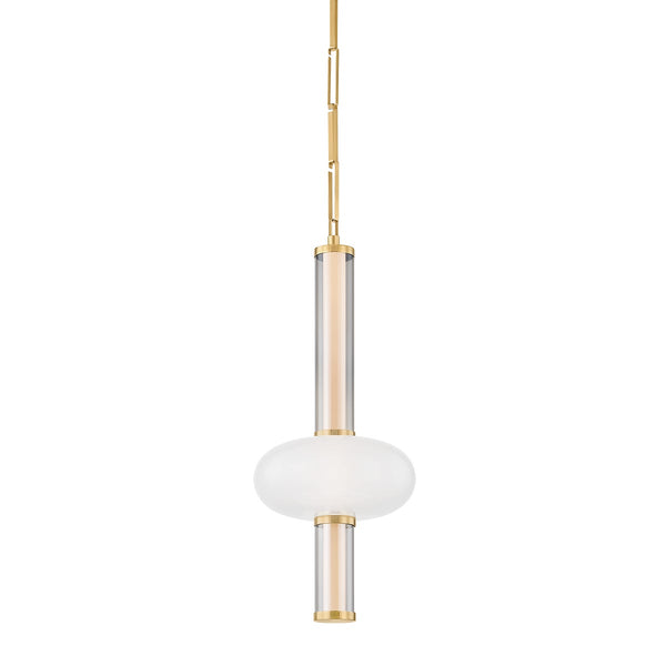 Solelle 11" One Light Pendant, Vintage Brass