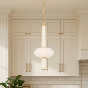 Solelle 11" One Light Pendant, Vintage Brass