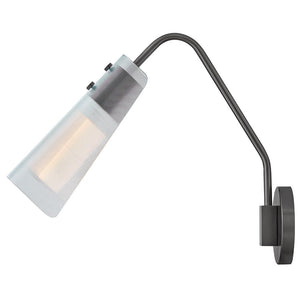 Oasis 5" One Light Medium Sconce, Gunmetal