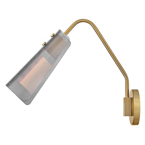 Oasis 5" One Light Medium Sconce, Lacquered Brass
