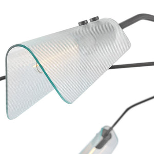 Oasis 80" Six Lights Extra Large Low Profile Chandelier, Gunmetal