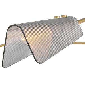 Oasis 80" Six Lights Extra Large Low Profile Chandelier, Lacquered Brass