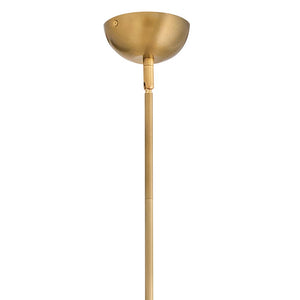 Oasis 80" Six Lights Extra Large Low Profile Chandelier, Lacquered Brass