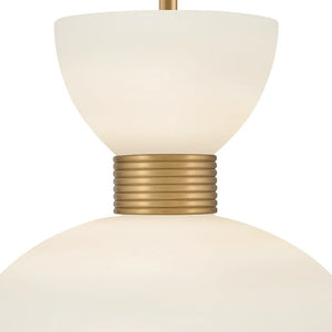 Tallulah 14" One Light Medium Pendant, Lacquered Brass