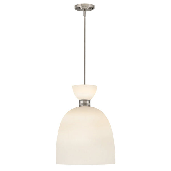 Tallulah 14" One Light Medium Pendant, Polished Nickel
