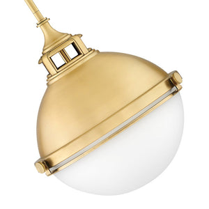 Marquis 13" Two Lights Medium Pendant, Satin Brass