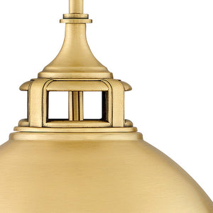Marquis 13" Two Lights Medium Pendant, Satin Brass