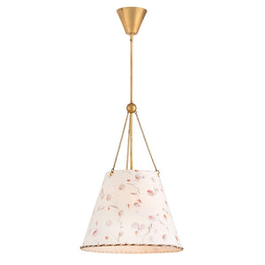Alorin 20" Three Light Large Pendant, Distressed Brass